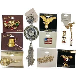 Mixed Wholesale Lot 10 Brooches Necklace Pendant Crafts USA Eagle New Jw942